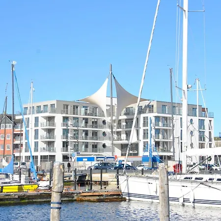 Apartament Apartmenthaus Hafenspitze Ap. 40, Blickrichtung Binnenhafen Nord-west/offenes Meer/innenstadt - #14824
